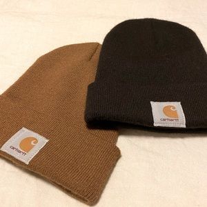 Carhartt knit cuffed beanie in BROWN